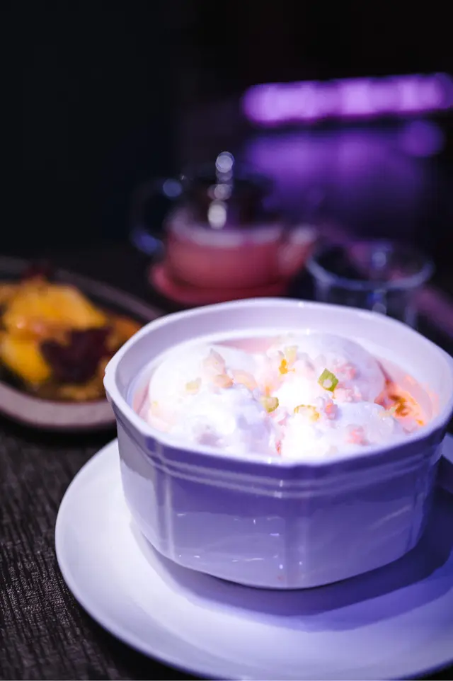 蟹肉帶子蛋白泡泡脆米金湯