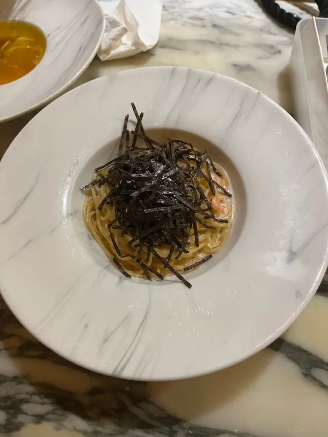 櫻花蝦明太子忌廉汁意粉