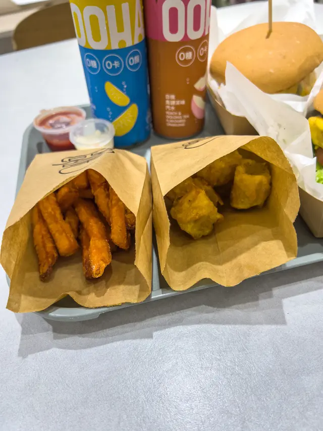 蕃薯條+炸燒賣