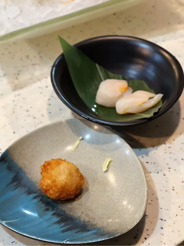 泰式蝦餅&海膽火焰帶子