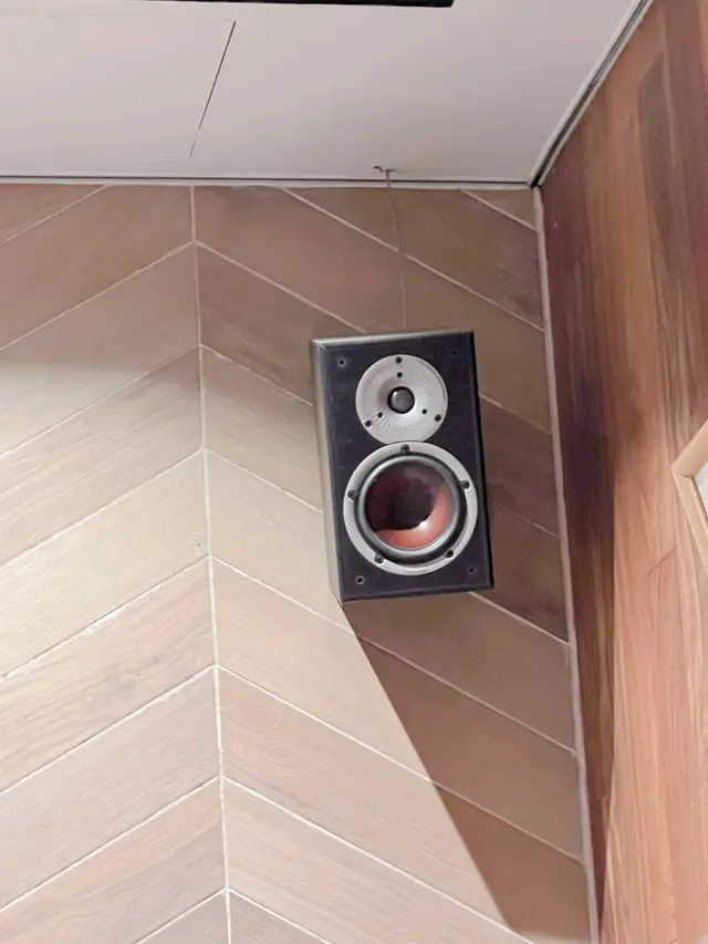 Hanging Vintage Speakers