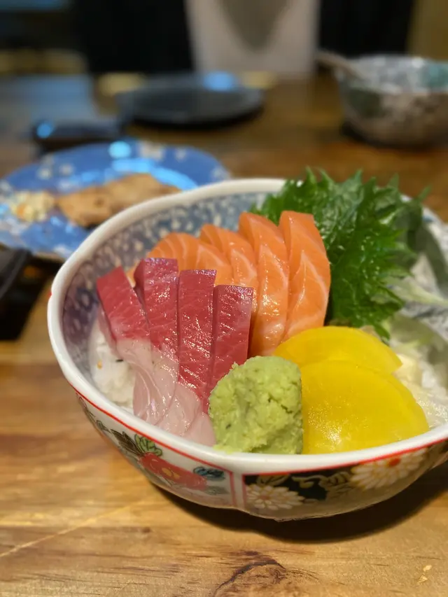 🍽三文魚油甘魚丼飯 
