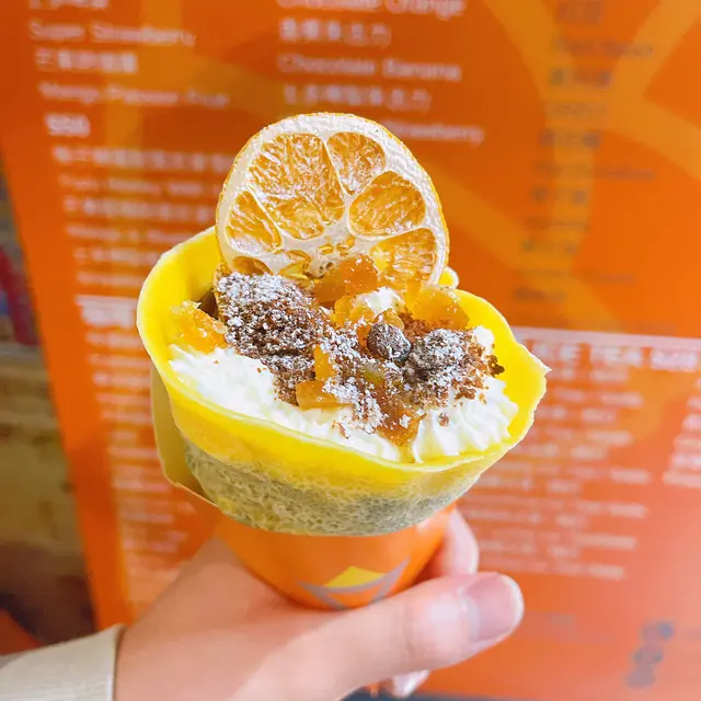 香橙朱古力可麗餅