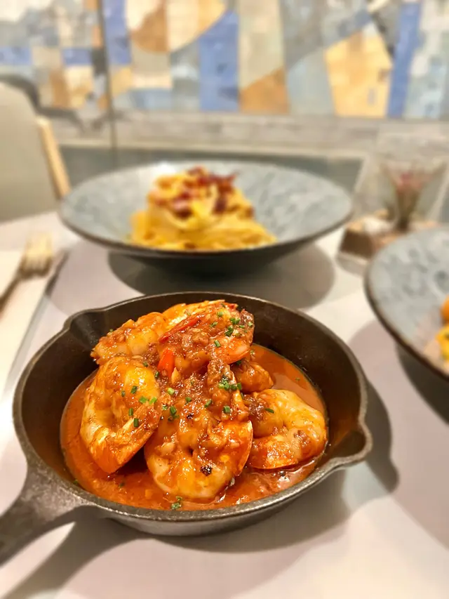 西班牙辣椒蒜油大蝦