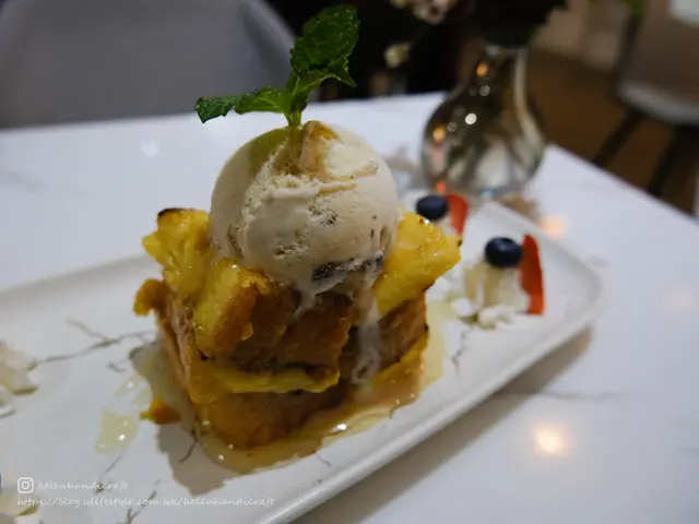 法式多士配生果伴雪糕