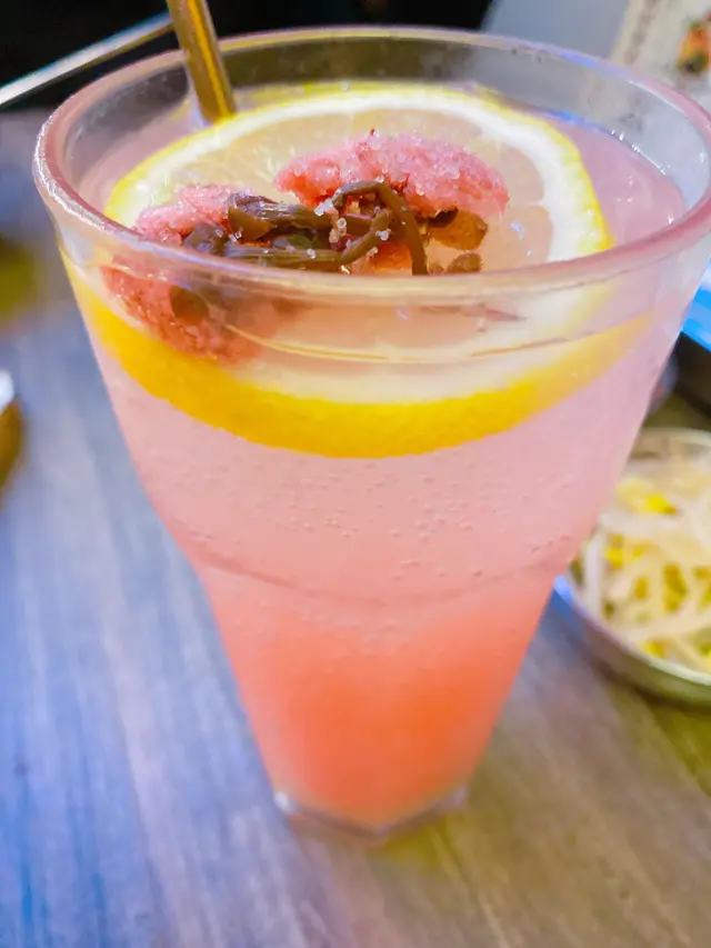 凍粉紅櫻花海鹽特飲