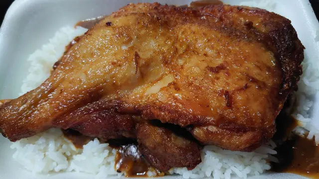 炸脾飯 黑椒汁