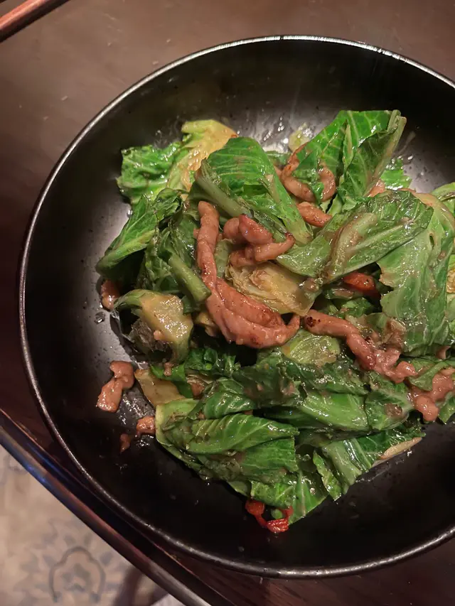 西班牙黑豚肉根馬拉盞椒絲椰菜苗