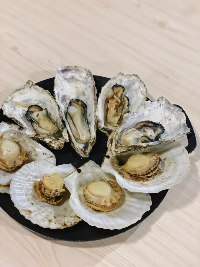 鐵板烤牡蠣