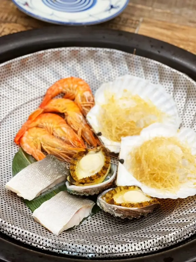 馬友魚&鮑魚&蒜蓉粉絲蒸扇貝&蝦