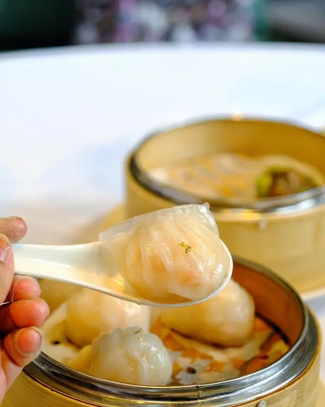 金箔筍尖蝦餃