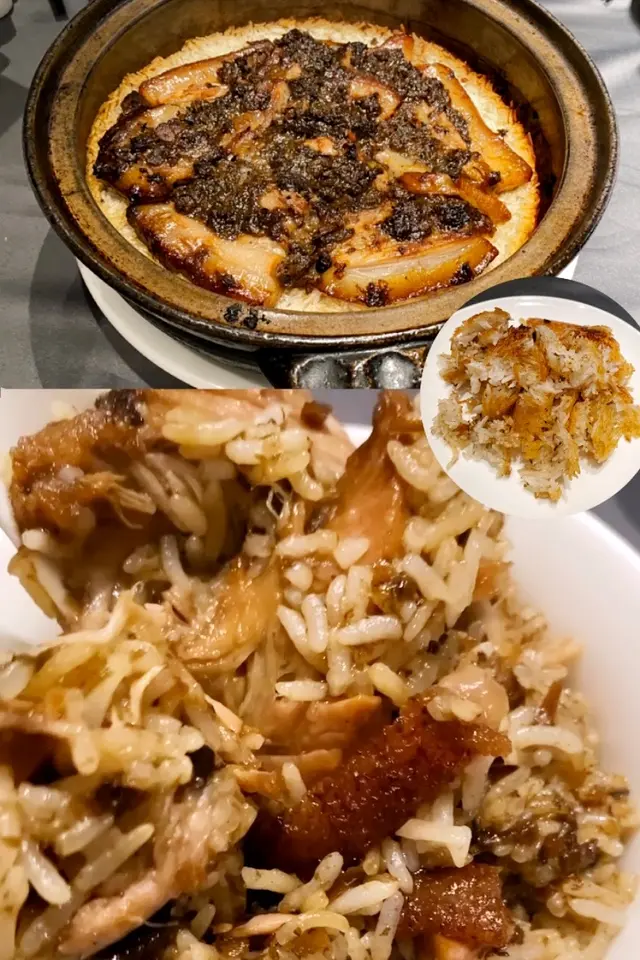 梅乾菜扣肉煲仔飯