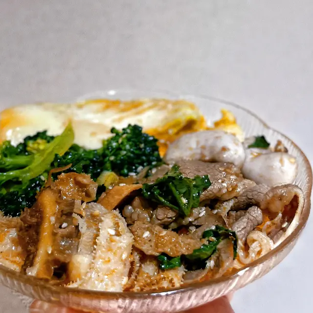 牛肉大大片同牛柏葉都好爽口