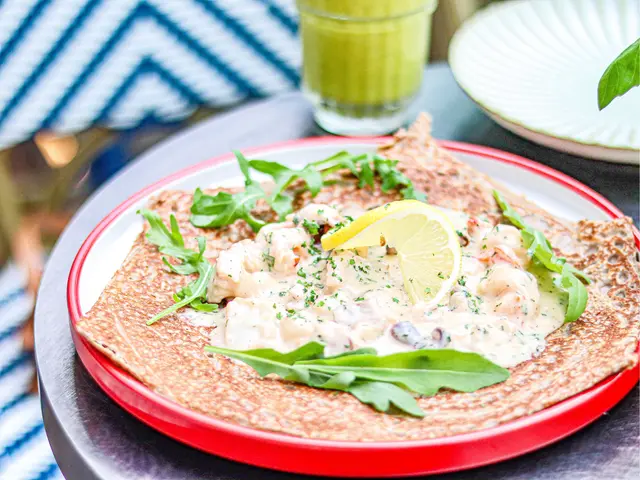 雜錦海鮮蕎麥薄餅