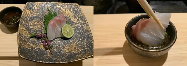 配有辣蘿蔔蓉和葱花的酸汁,吃出另一風味