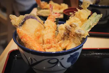 穴子海老天丼
