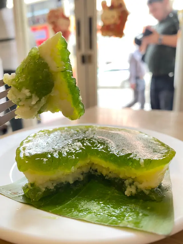 斑斕綠豆糕