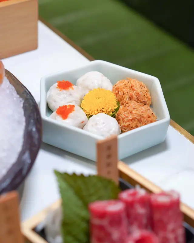 櫻花蝦丸、爆漿流沙蝦丸和鵝肝蝦丸