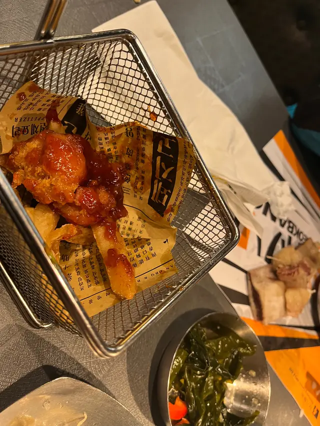 甜到爆炸雞併又硬又死咸薯條