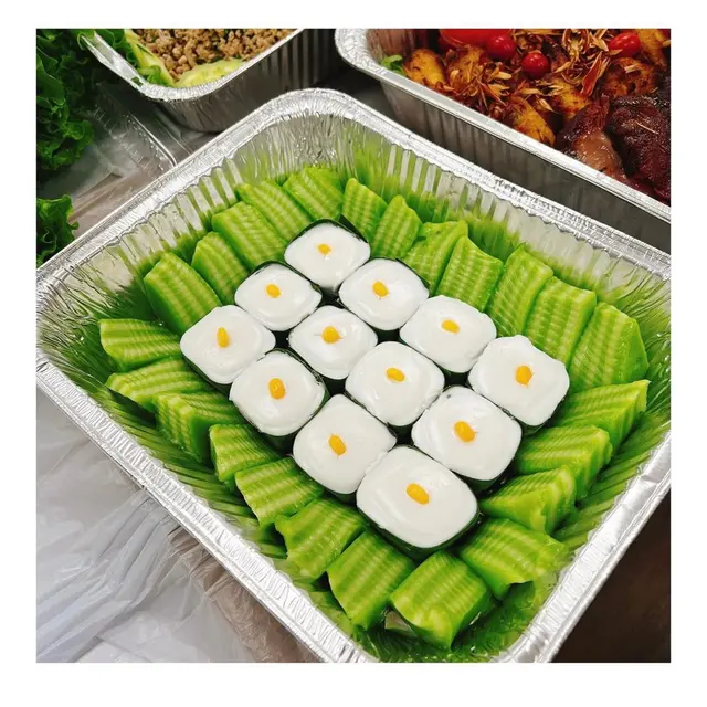 斑斕葉椰汁千層糕+斑斕葉椰汁西米糕