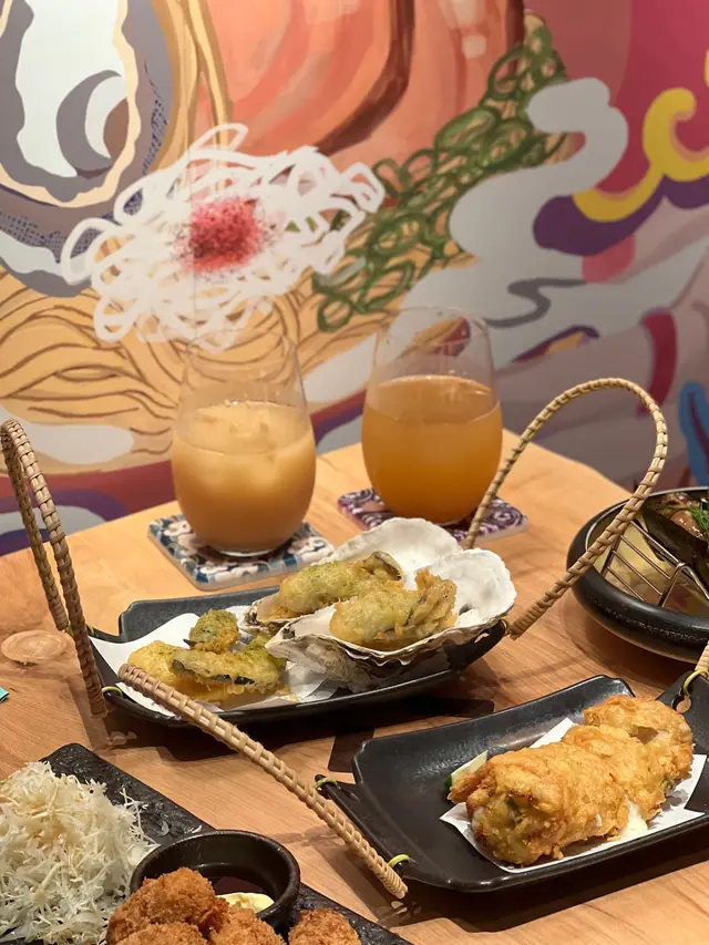 牡蠣野菜天婦羅