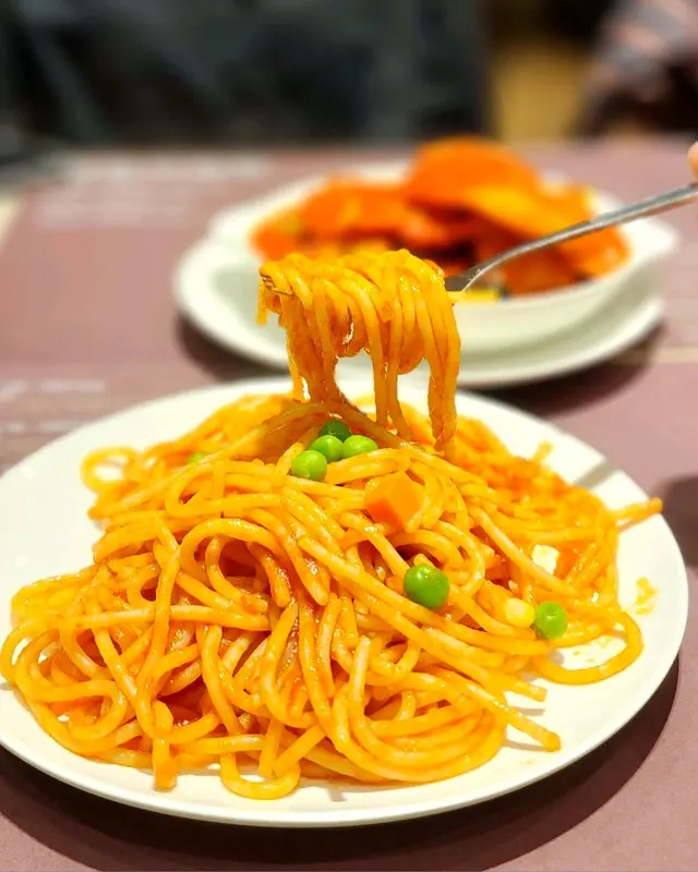 西洋燴魚 配意粉(素食)