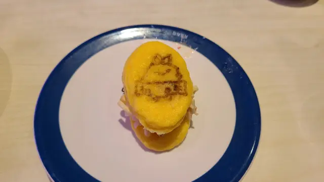 芝士蟹柳粟米蛋奄列