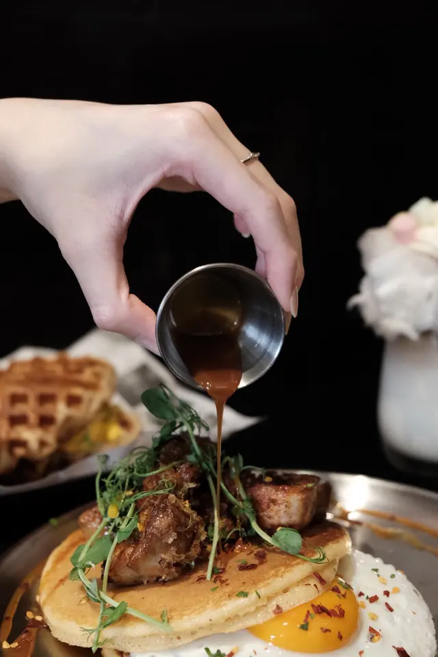Ultimate hot chicken pancake