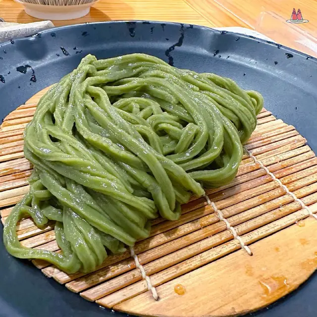 抹茶竹簾烏冬