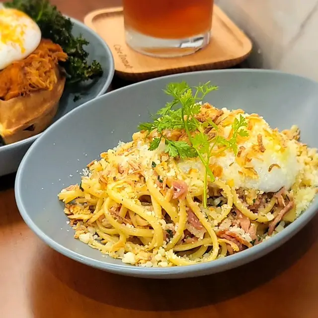 蟹肉卡邦尼扁意粉