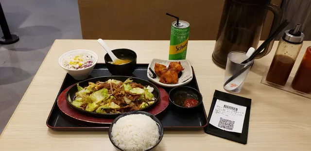 鐵板野菜燒牛肉定食