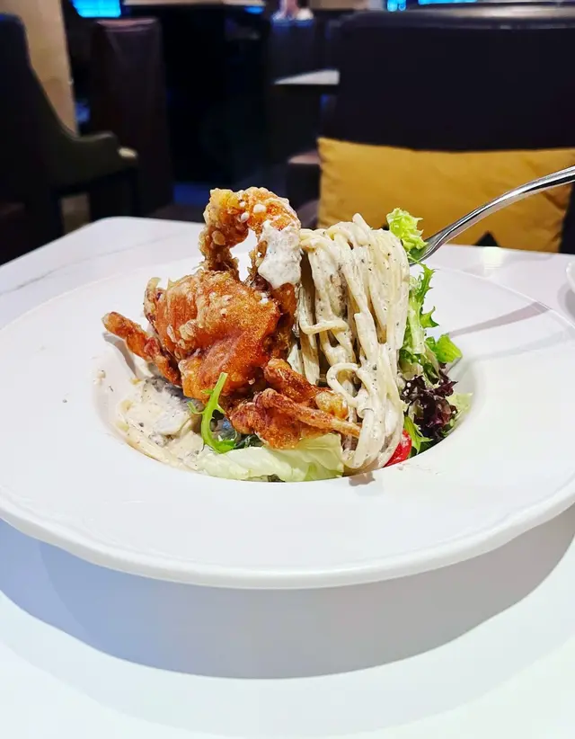 黑松露忌廉汁香噴噴，拌彈牙意粉簡直冇得彈