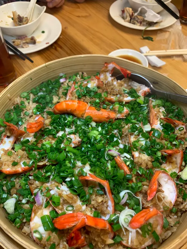 龍仔海蝦蒸飯