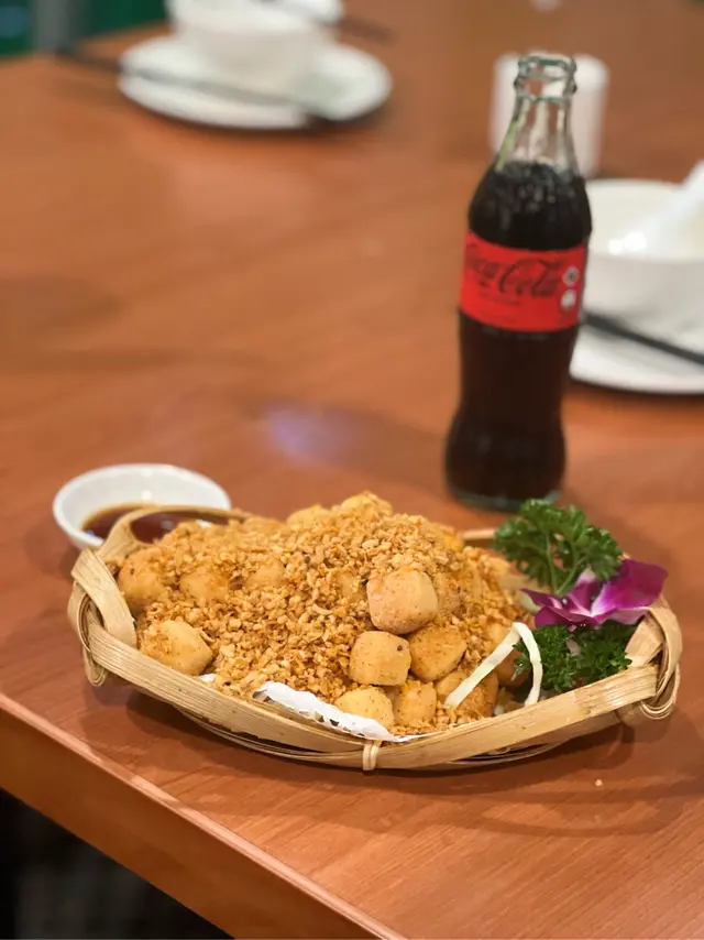 七味黃金炸一口金磚豆腐