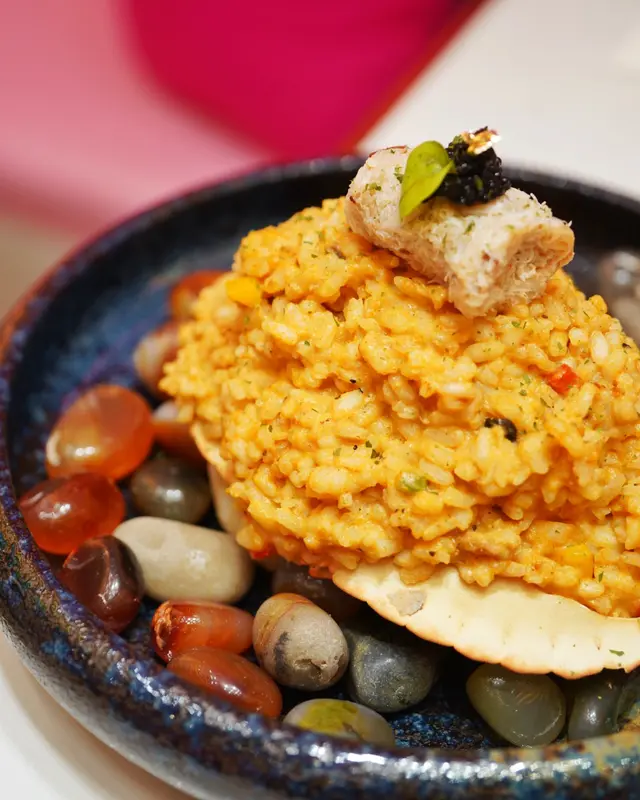 黑魚籽麵包蟹意大利飯