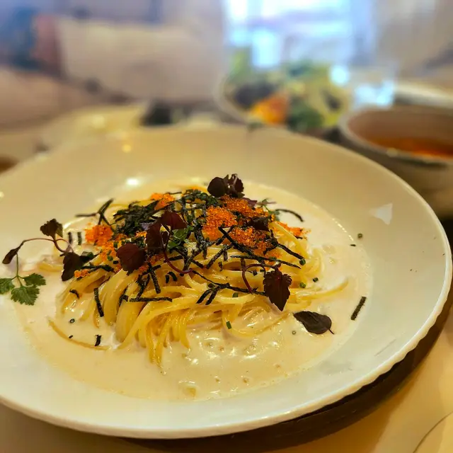 明太子紫菜紫蘇忌廉意粉