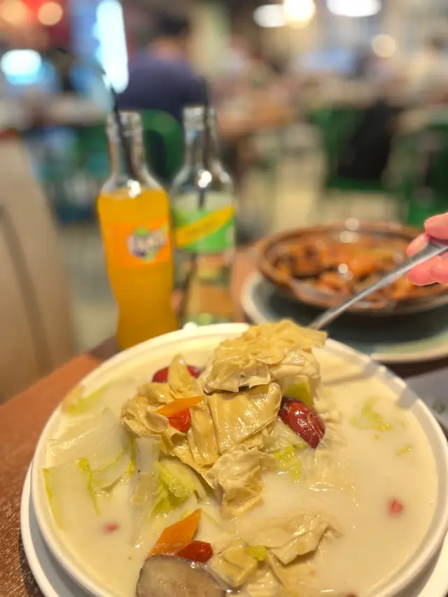 豆漿杞子鮮腐竹浸時蔬