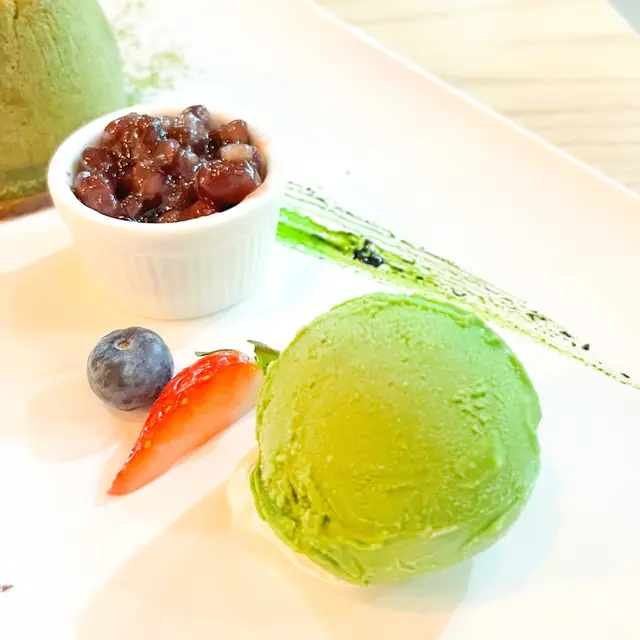 綠茶心太軟伴雪糕