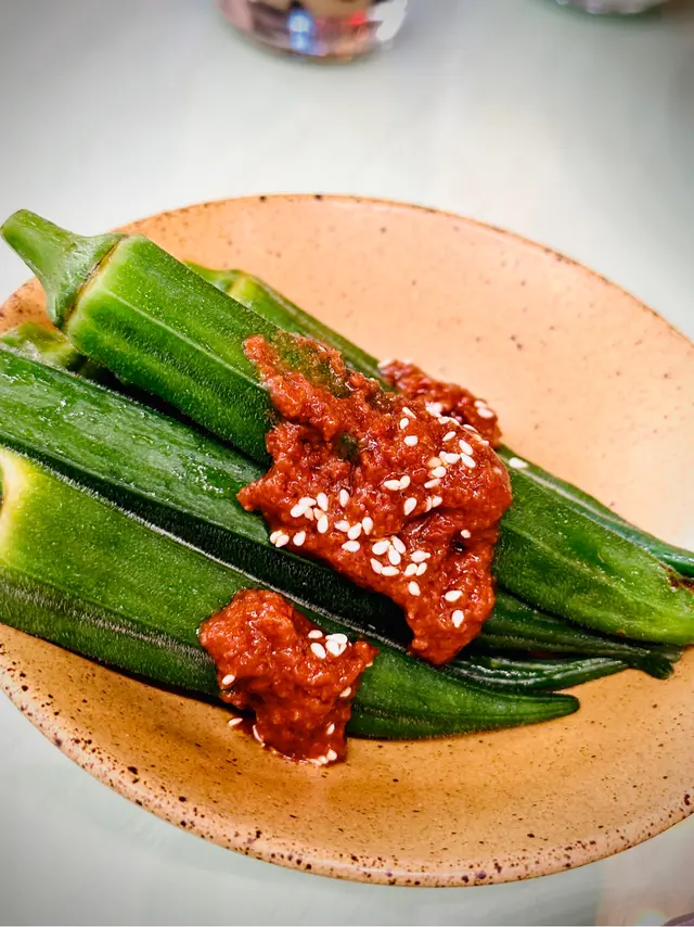 麻醬涼拌秋葵
