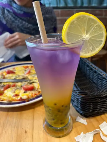 蝶豆花百香果橆茶