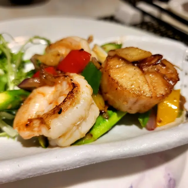 XO醬玻璃蝦球北海道元貝，