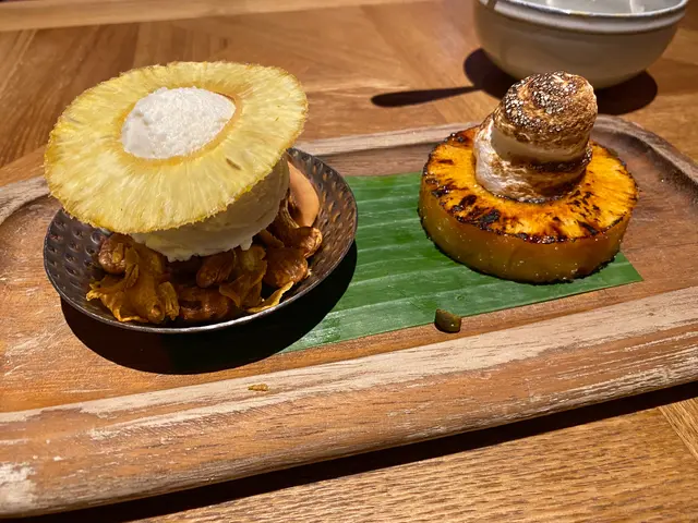 焦糖菠蘿 雪糕球 堅果燕麥碎