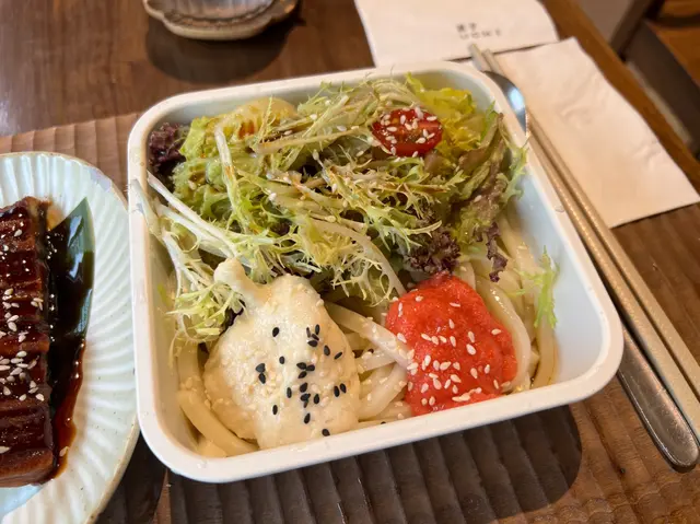 明太子山茶冷烏冬