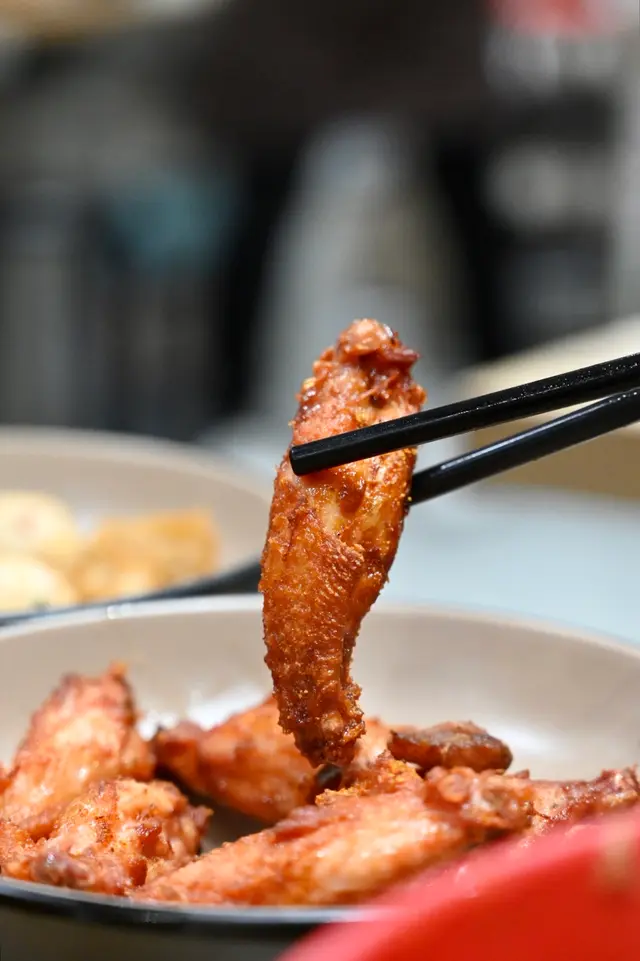 生炸香辣單骨雞中翼