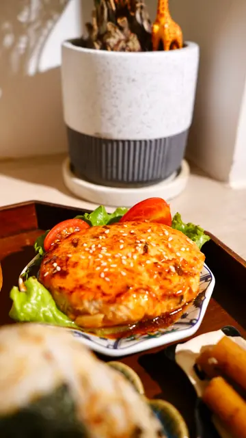 雞肉豆腐漢堡扒
