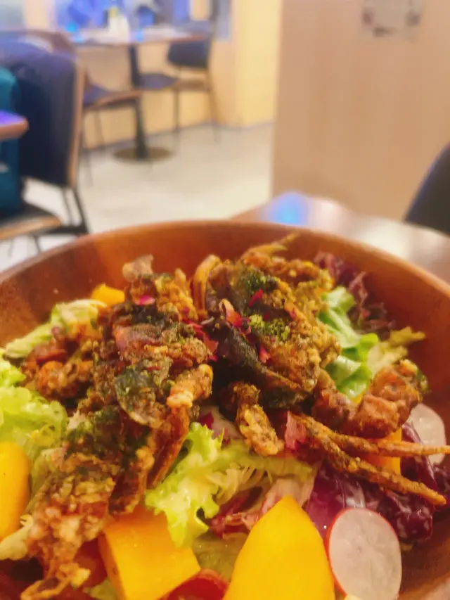 芒果軟殼蟹沙律