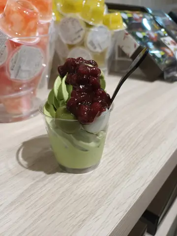 抹茶红豆芭菲