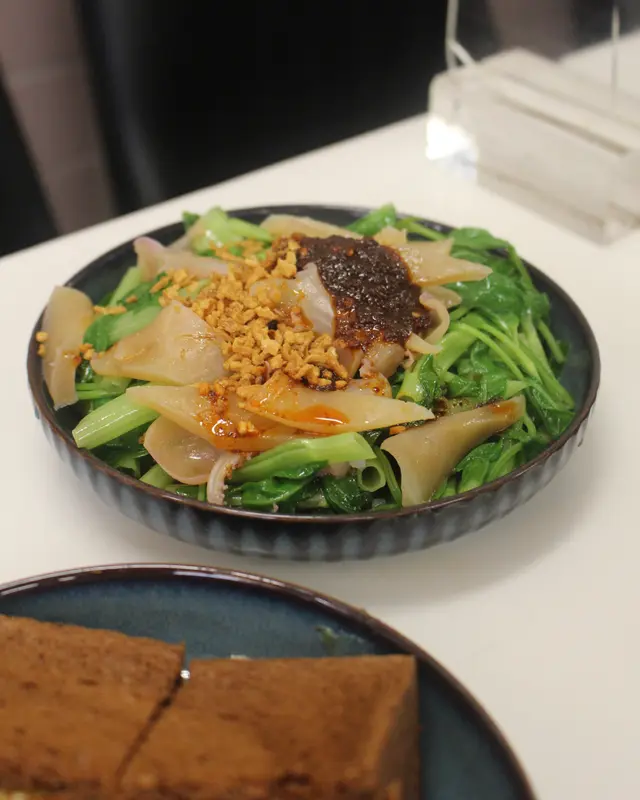 秘醬玻璃魷魚通菜