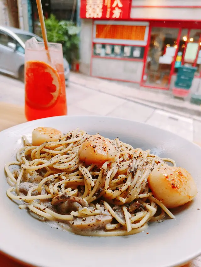 帶子黑松露蘑菇意粉