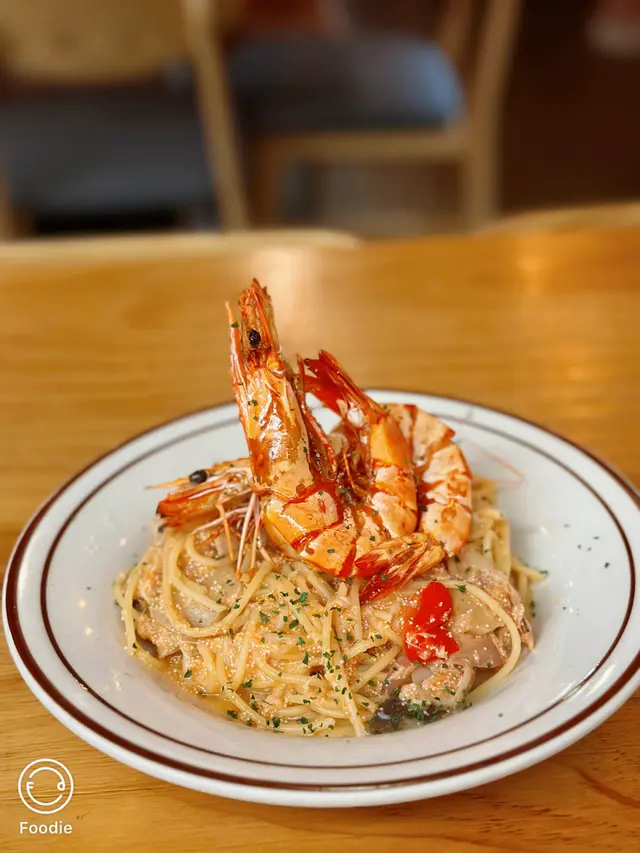 明太子蟹肉虎蝦意粉